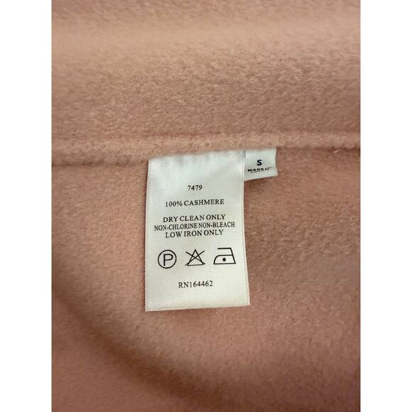 LoveShackFancy Mark Miller Cashmere Fringe Coat in Pink -Womens Small - Picture 7 of 8